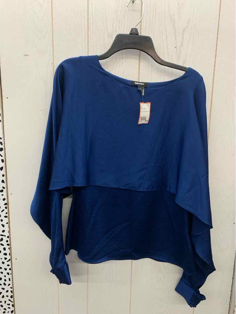DKNY Blue Womens Size Small Shirt