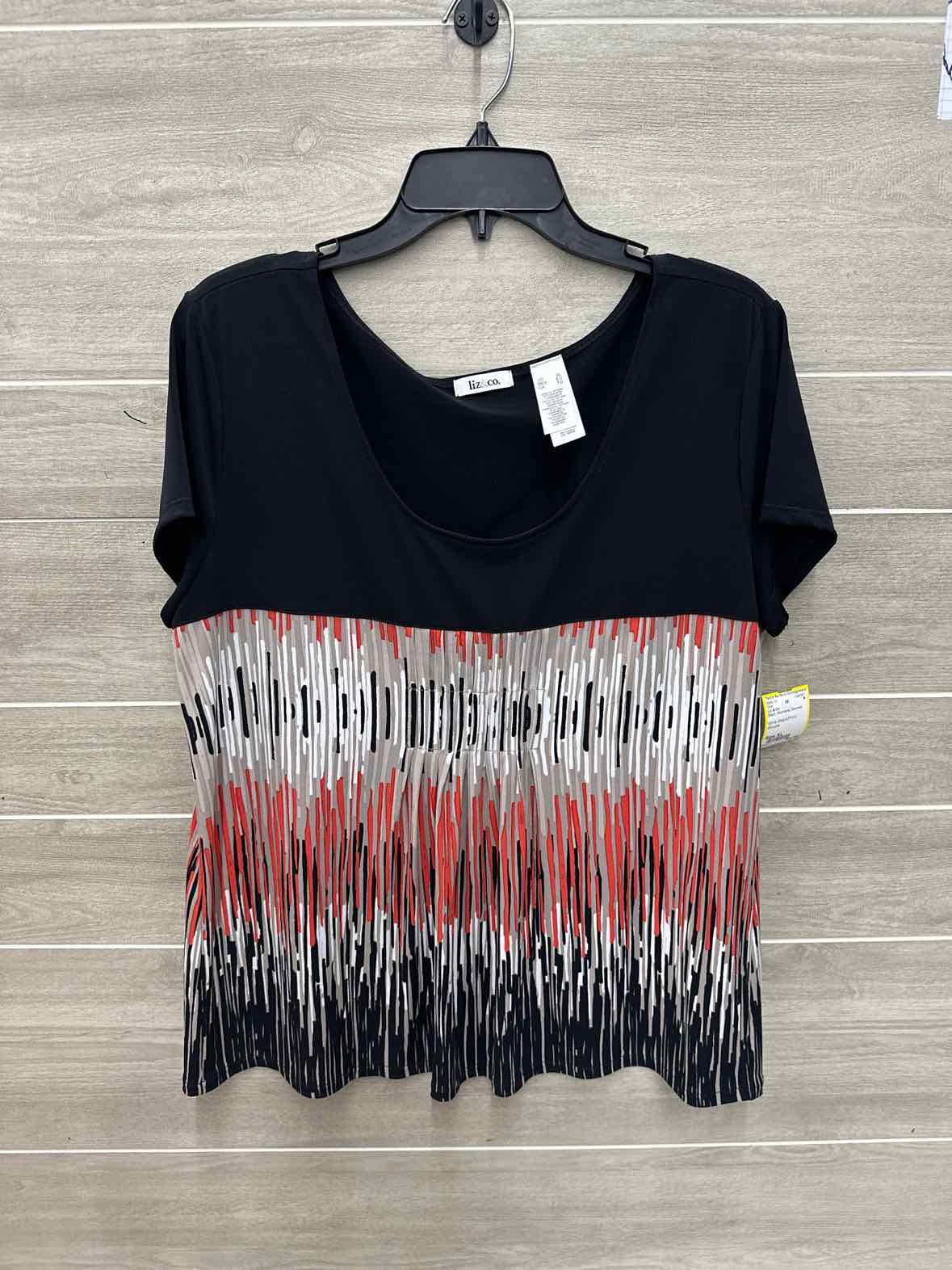 Liz & Co Size XL Black Womens Shirt