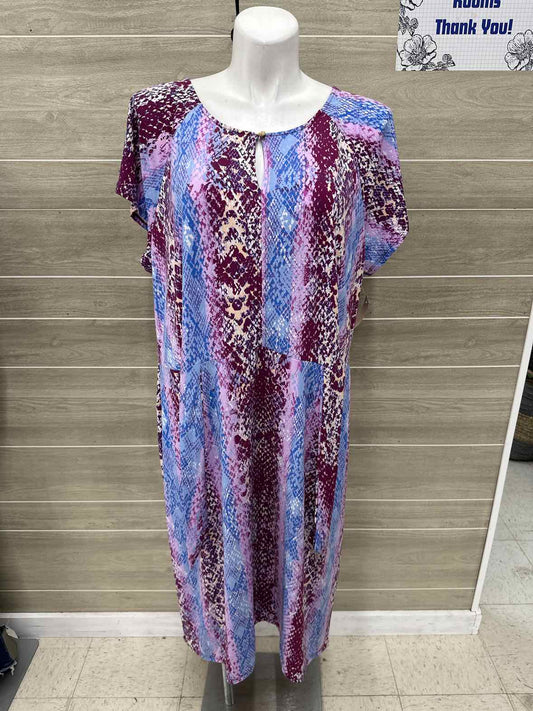 C Wonder Size 3X Blue Plus Dress