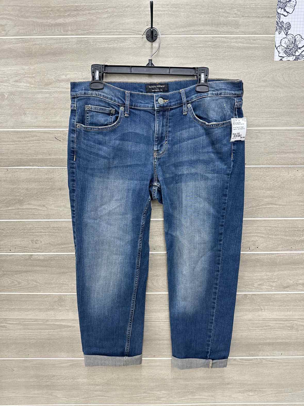 Banana Republic Blue Womens Women Size 10P Jeans