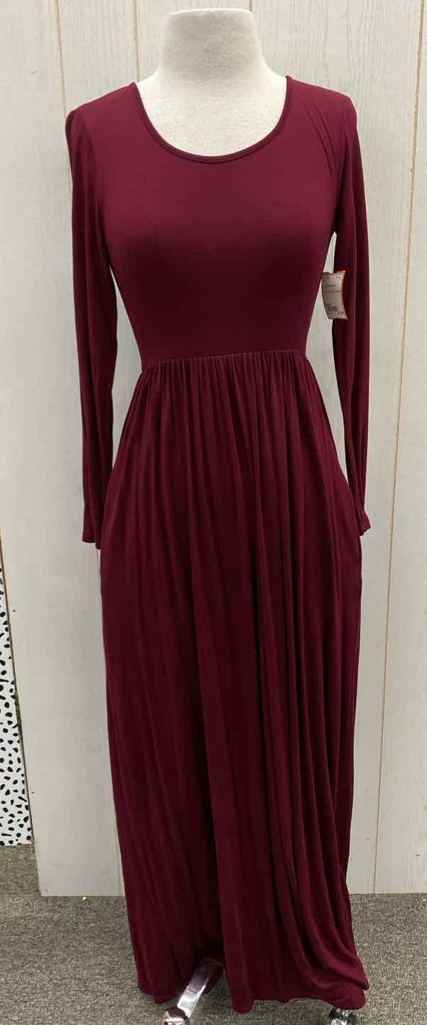 Burgundy Womens Size 4 Dress
