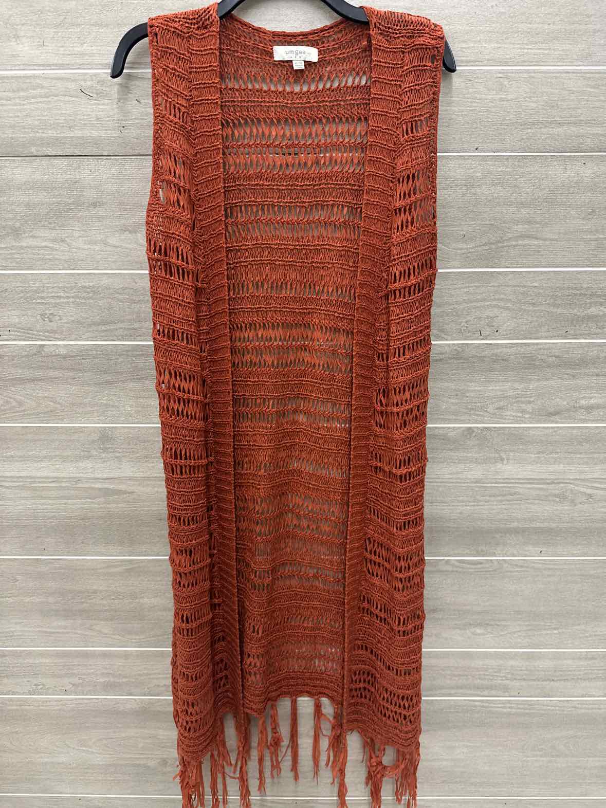 Umgee Size XL Orange Womens Vest