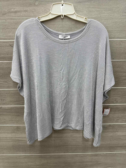 Zenana Gray Womens Women Size XL Shirt