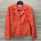 LanaLee Orange Womens Women Size 14 Blazer