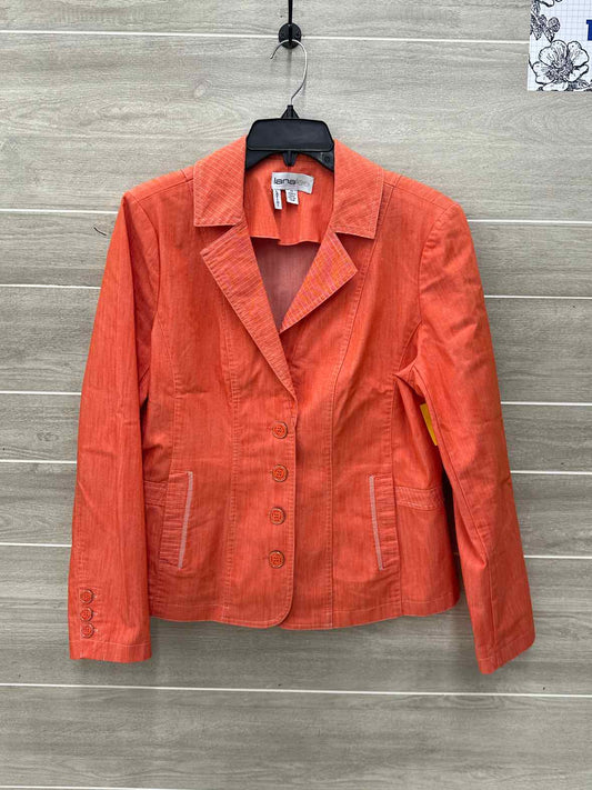 LanaLee Orange Womens Women Size 14 Blazer