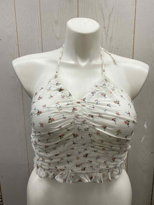 American Eagle White Womens Size L Tank Top