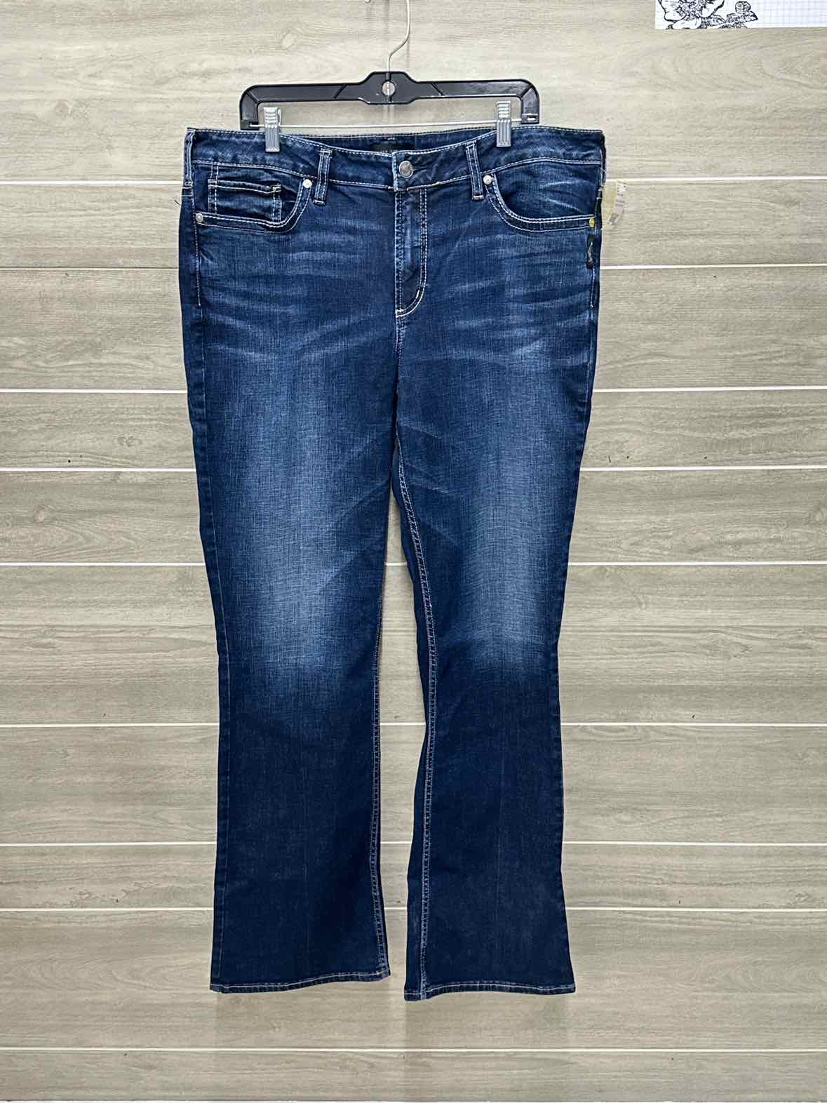 Silver Size 18 Long Blue Plus Jeans