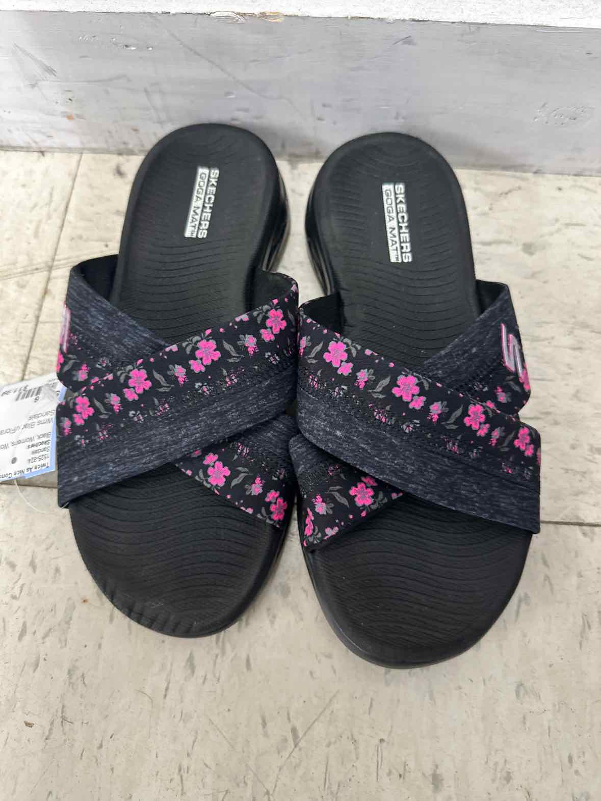 Skechers US Shoe Size 6 Black Womens Sandals