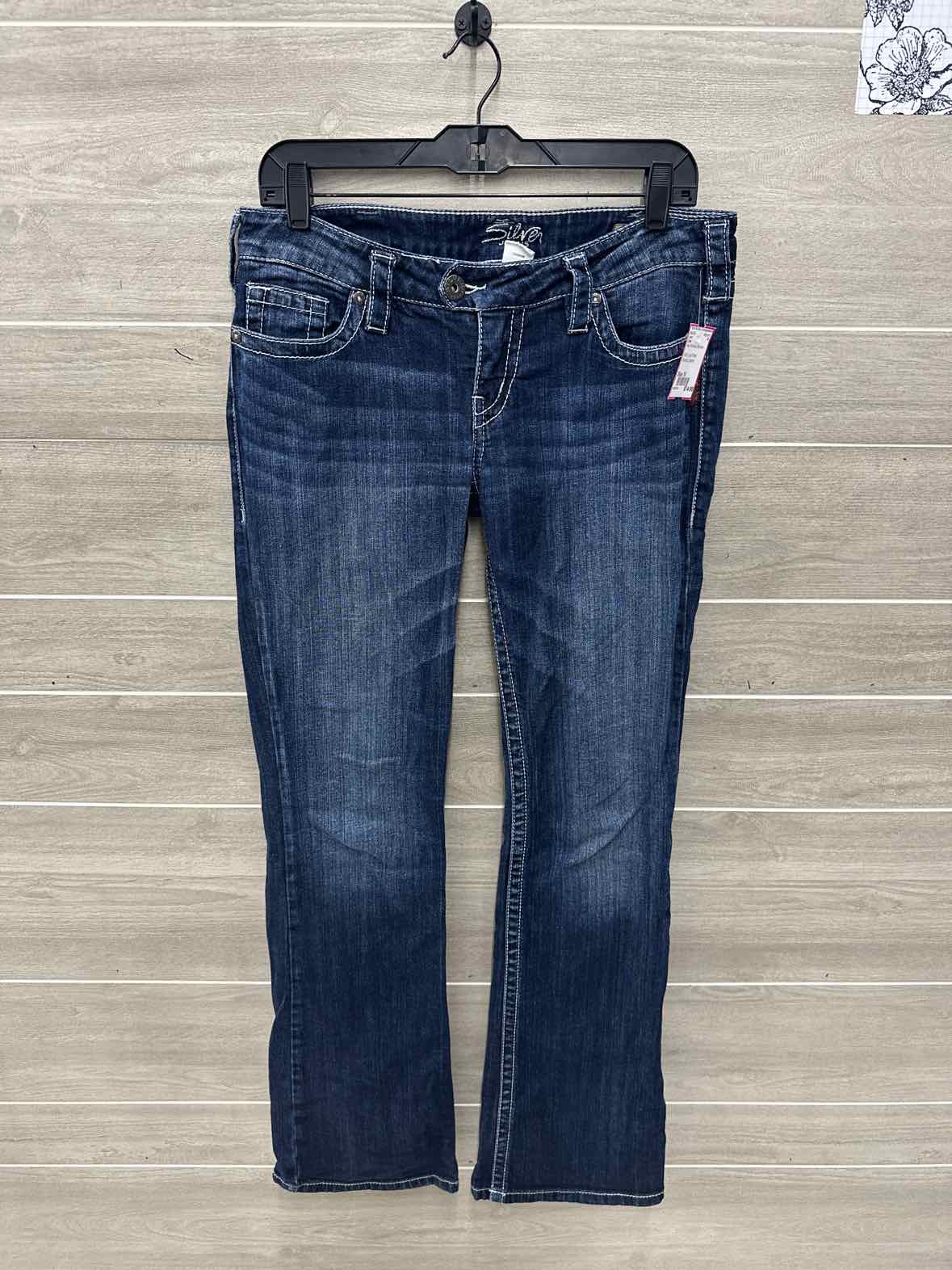 Silver Size 10 Blue Womens Jeans