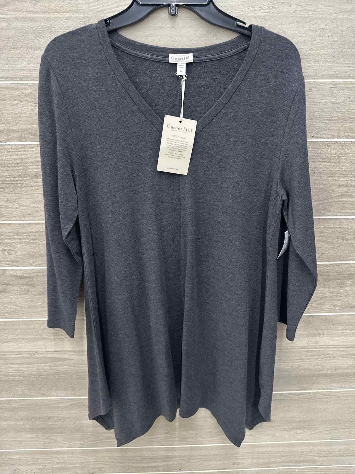 Garnet Hill Gray Womens Size M Shirt
