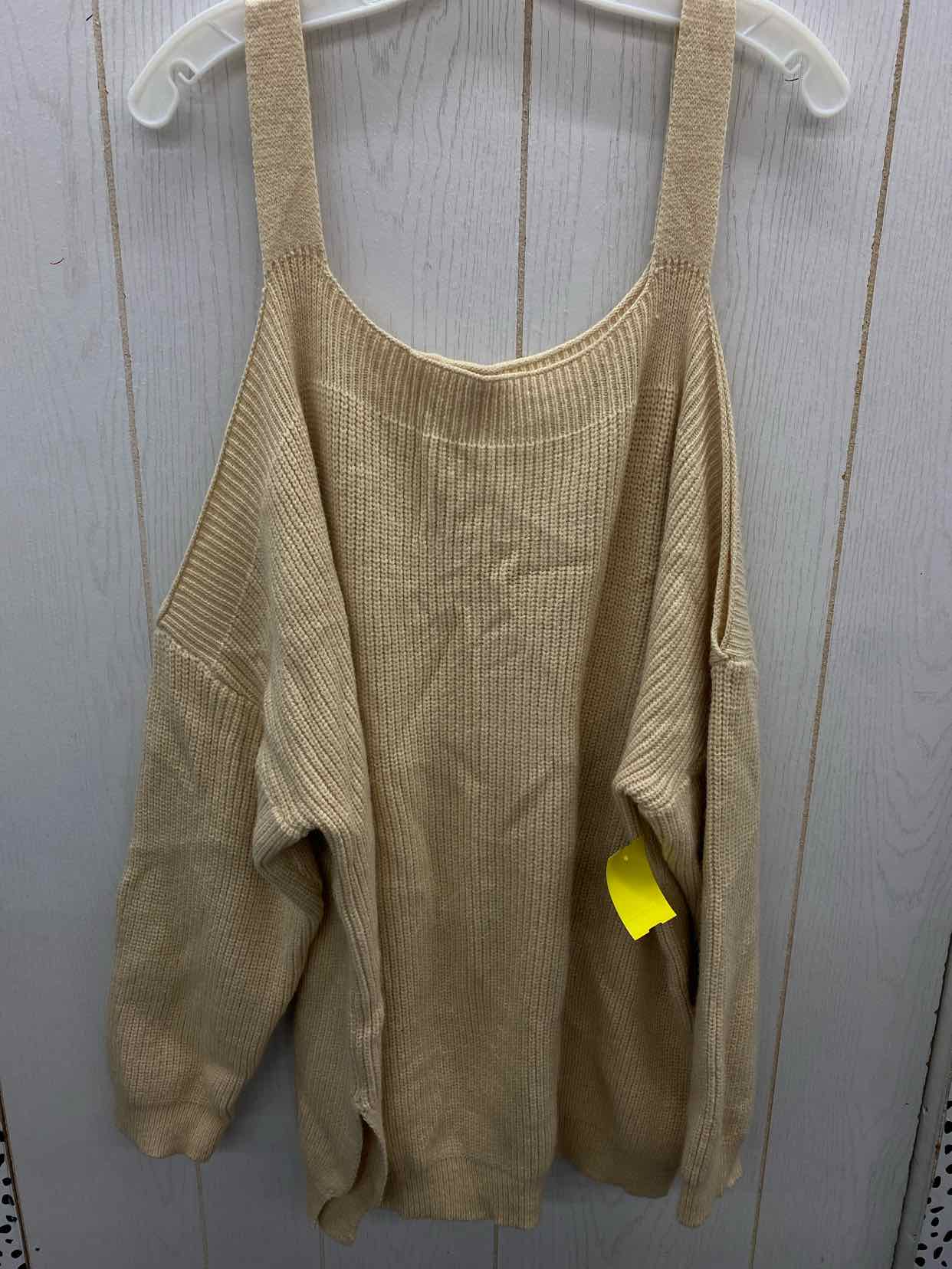 Tan Womens Size XXL Sweater