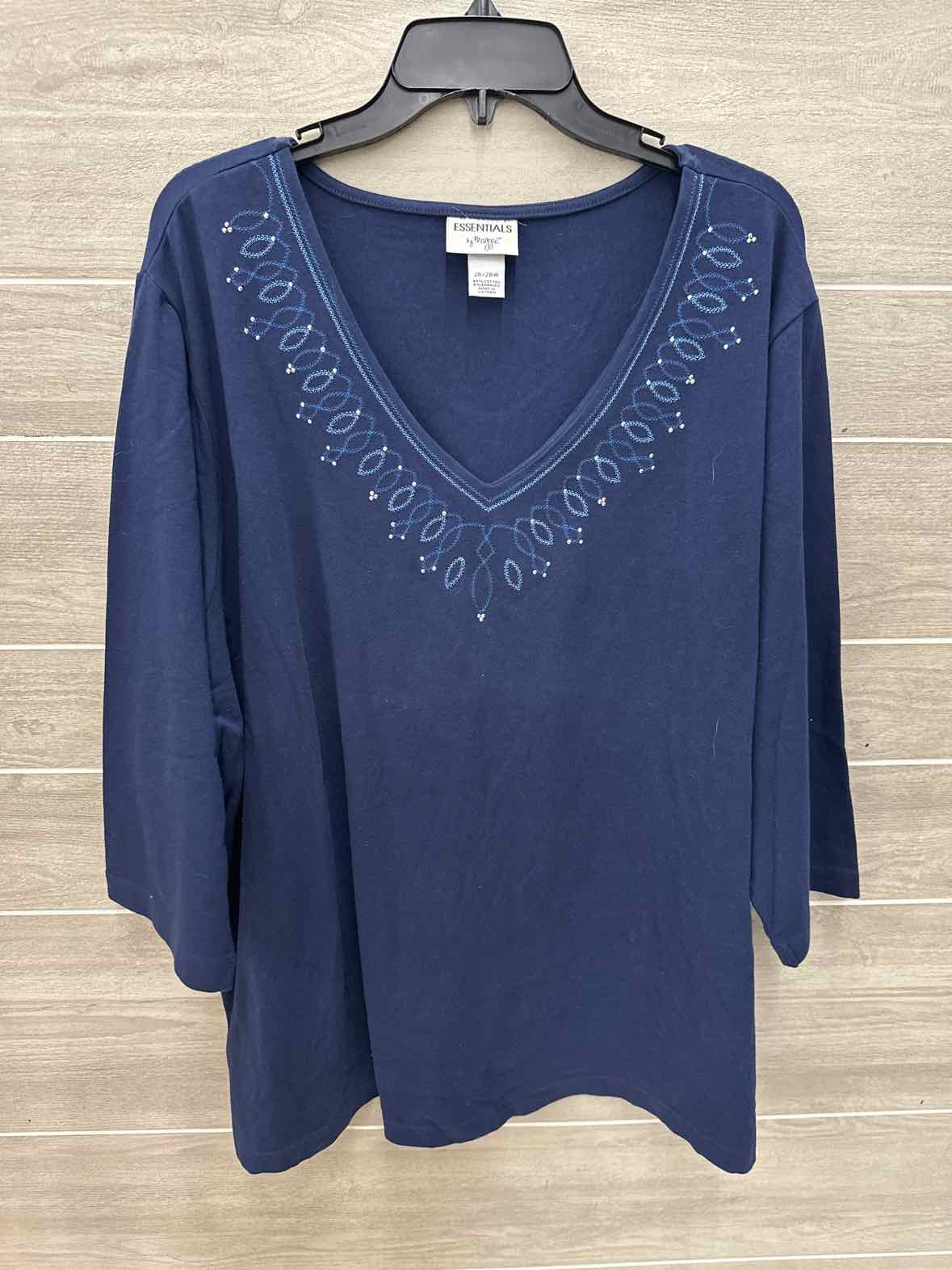 Navy Womens Size 26/28W Shirt