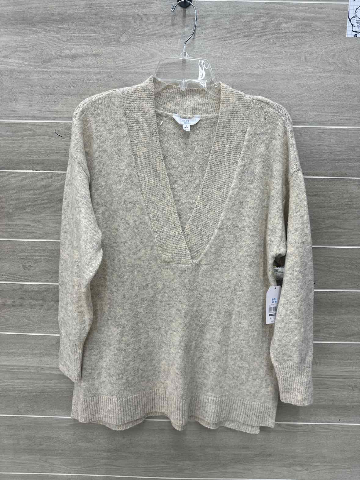 Time & Tru Beige Womens Women Size Small Sweater