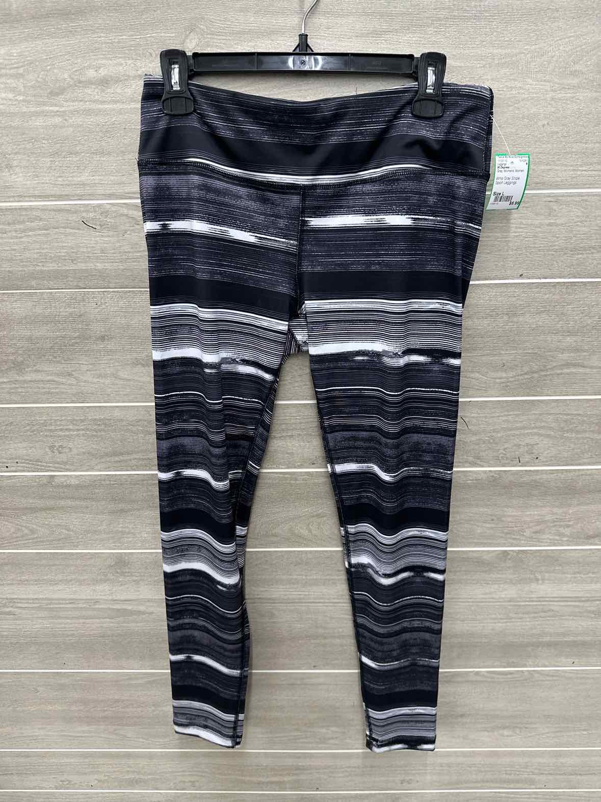 90 Degrees Size L Gray Womens Leggings