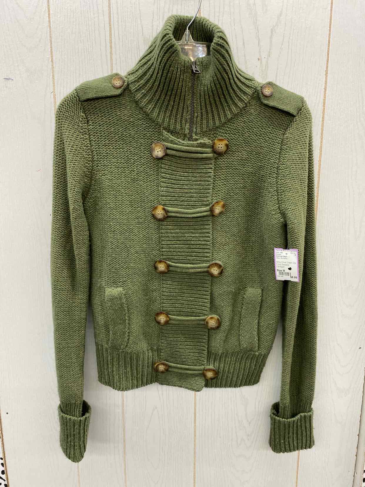 American Eagle Olive Womens Size M Sweater