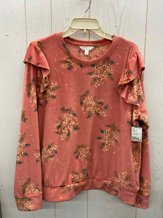 Lauren Conrad Coral Womens Size XL Sweatshirt