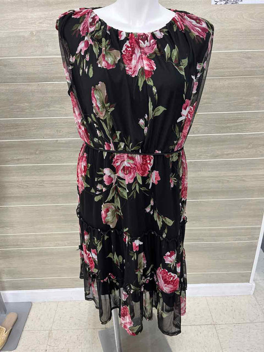 En Focus Black Womens Women Size 18W Dress
