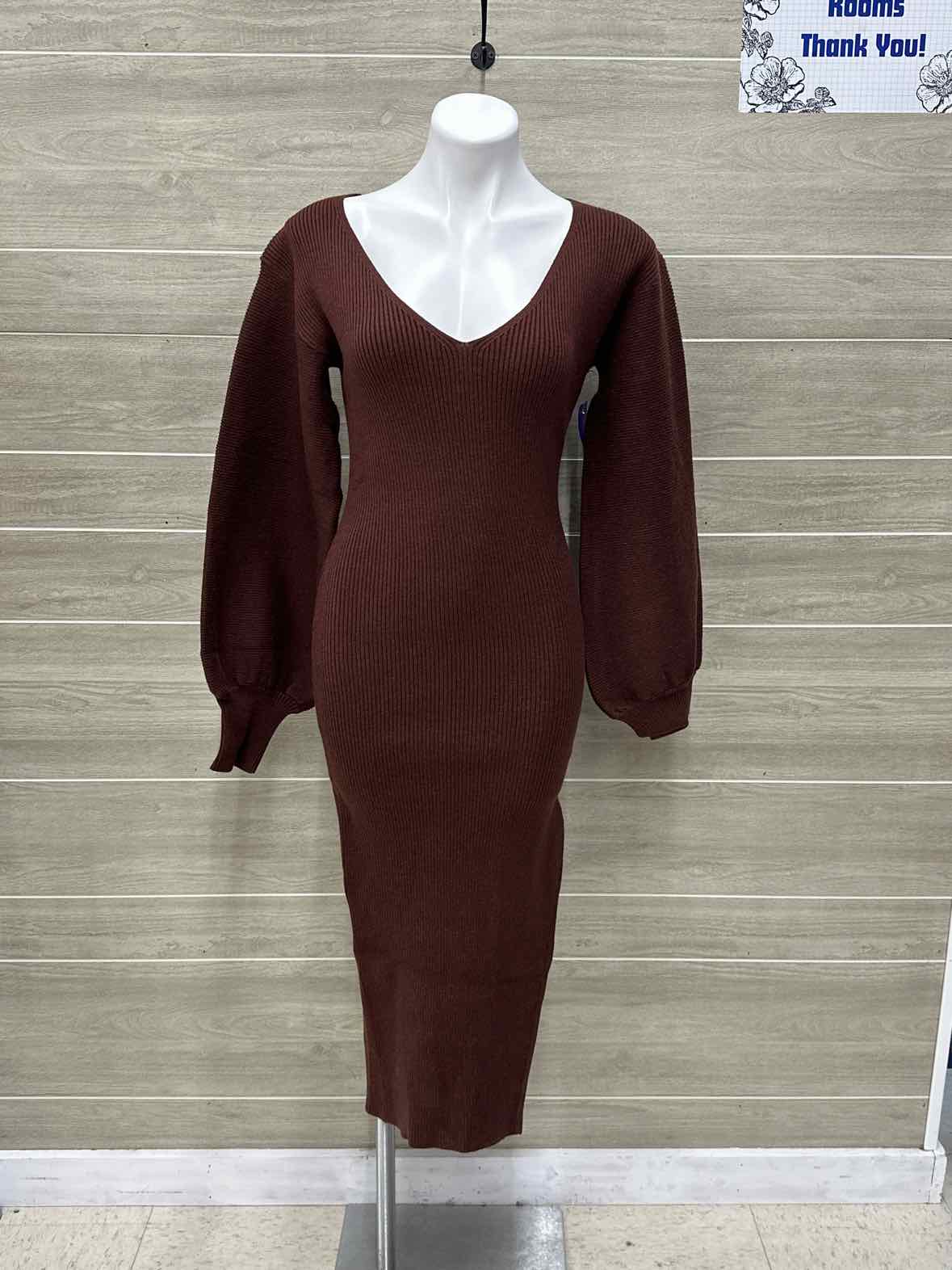 LULU'S Size 10 Burgundy Womens Dress
