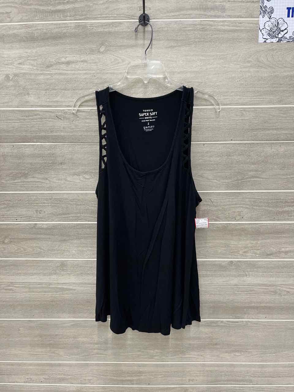 Torrid Black Womens Women Size 2X Tank Top
