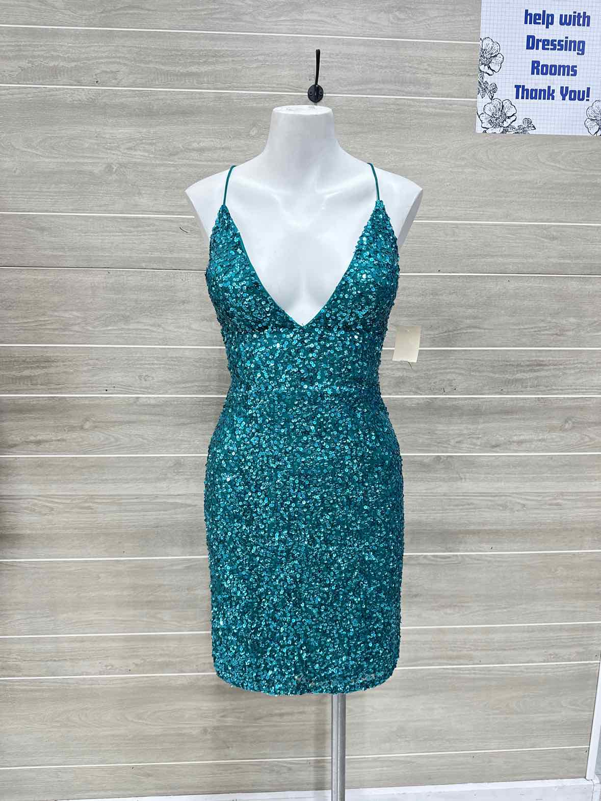 Size 0 Teal Womens Gown/Evening Wear