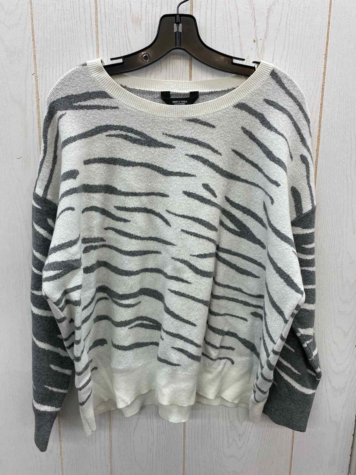 Simply Vera Gray Womens Size XXL Sweater