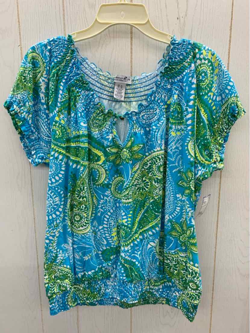 Caribbean Joe Blue Womens Size XL Shirt