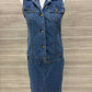 Monroe & Main Size 6 Blue Womens Dress