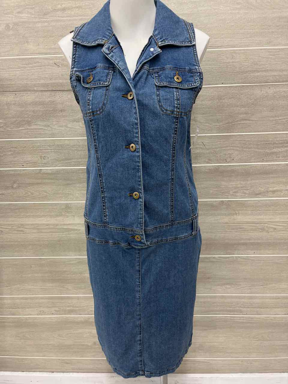 Monroe & Main Size 6 Blue Womens Dress