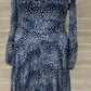 BCBG Maxazria Blue Womens Size 10 Dress