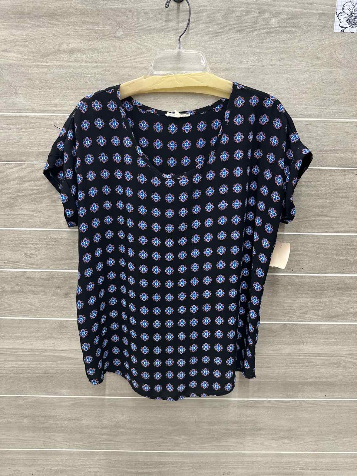 Pleione Size L Navy Womens Shirt