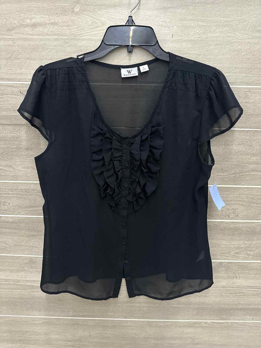 Worthington Size L Black Womens Shirt