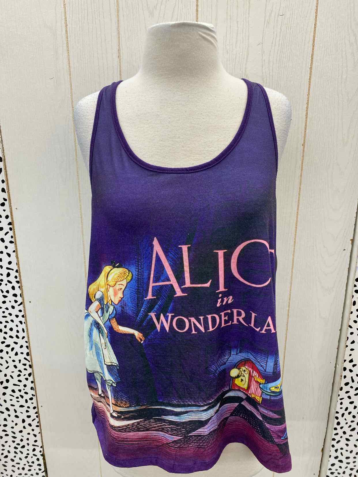 Disney Purple Womens Size M Tank Top