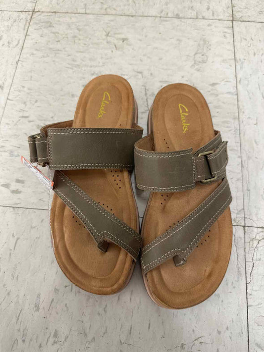 Clarks US Shoe Size 6 Green Womens Sandals