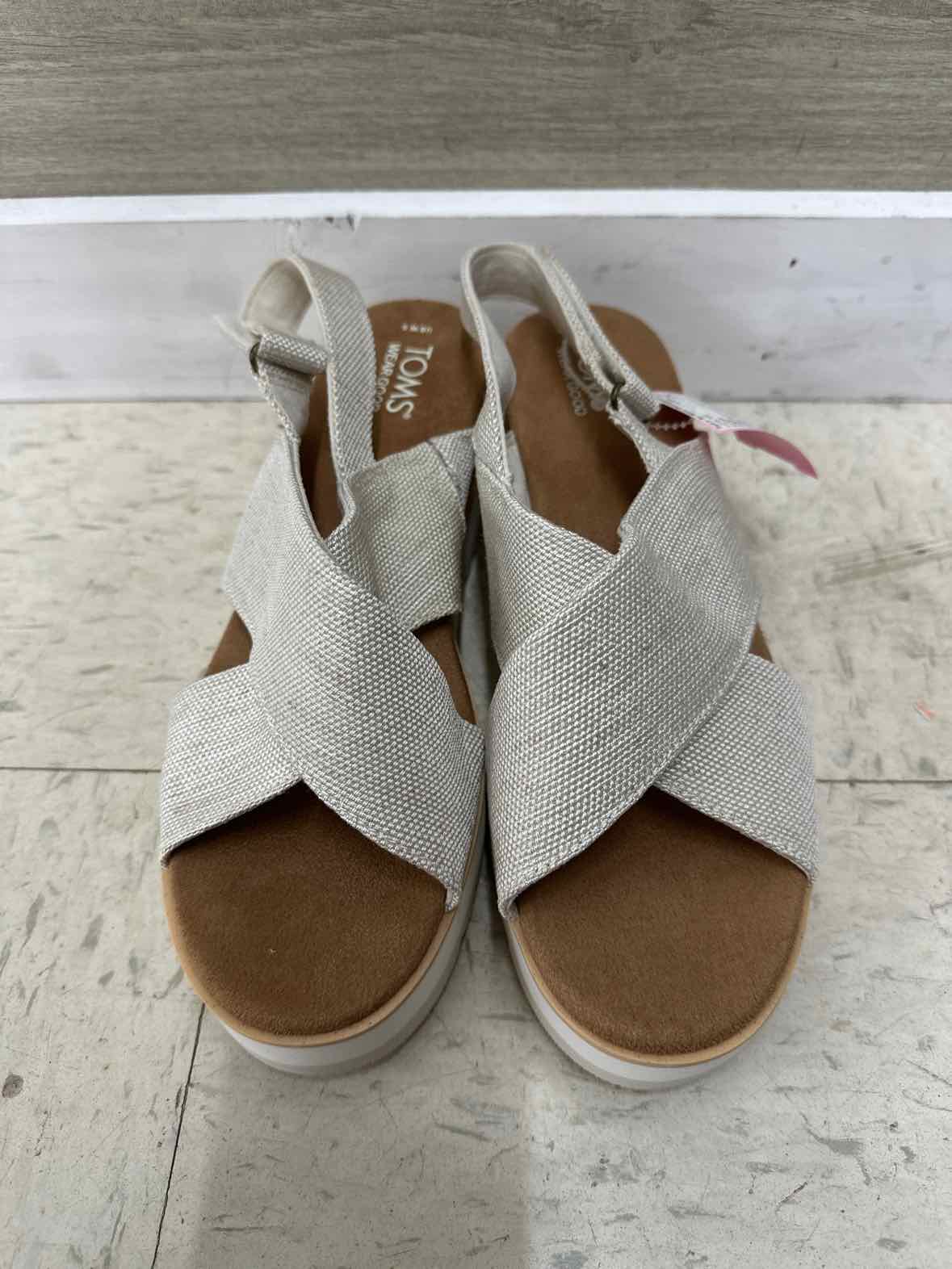TOMS US Shoe Size 9 Beige Womens Sandals