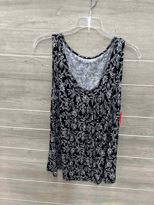 Croft & Barrow Size L Black Womens Tank Top