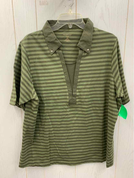 Northcrest Olive Womens Size 1X Shirt