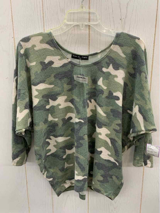 Kim & Cami Olive Womens Size Small Shirt