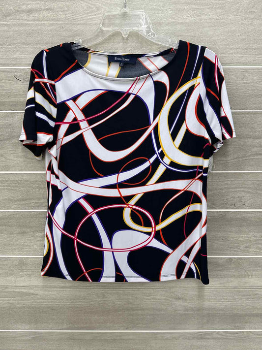 Evan Picone Black Womens Size Small Shirt