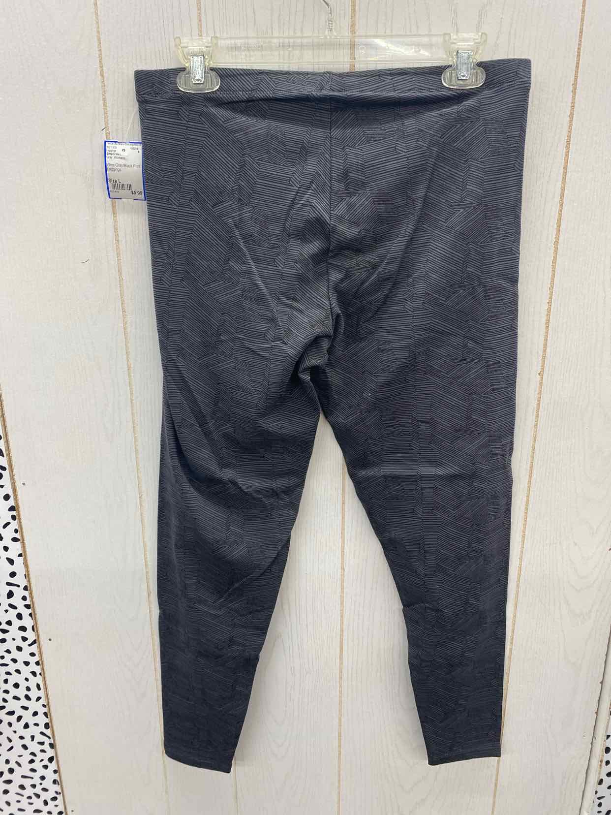 Simply Vera Gray Womens Size L Leggings