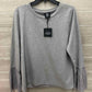 Bobeau Size L Gray Womens Shirt