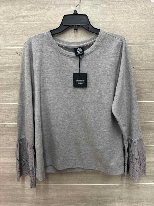 Bobeau Size L Gray Womens Shirt