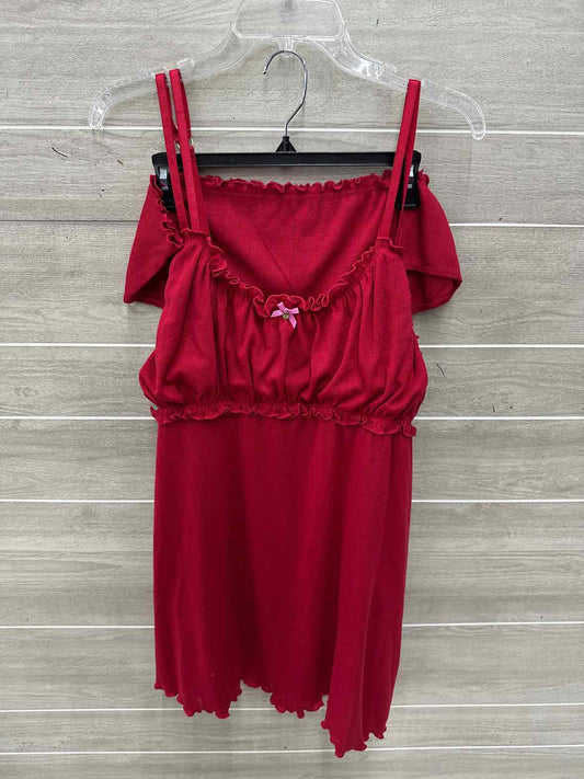 Adore Me Size 3X Red Plus Pajamas