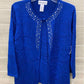 Alfred Dunner Blue Womens Size M Shirt