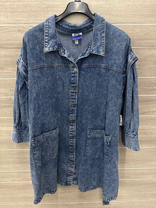 Future Collective Size 24/26W Blue Womens Jacket (Outdoor)