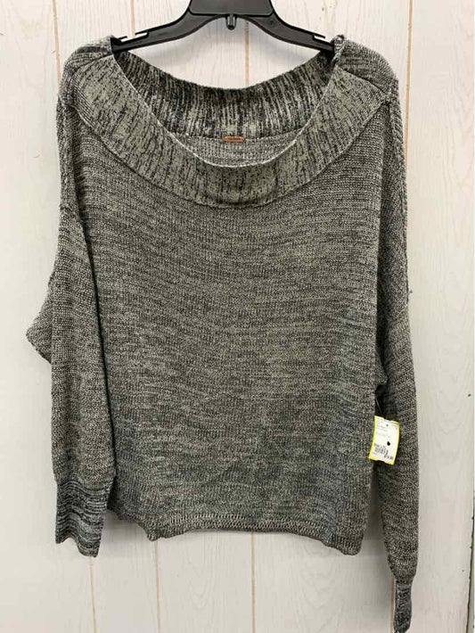 Free People Gray Womens Size L/XL Shirt