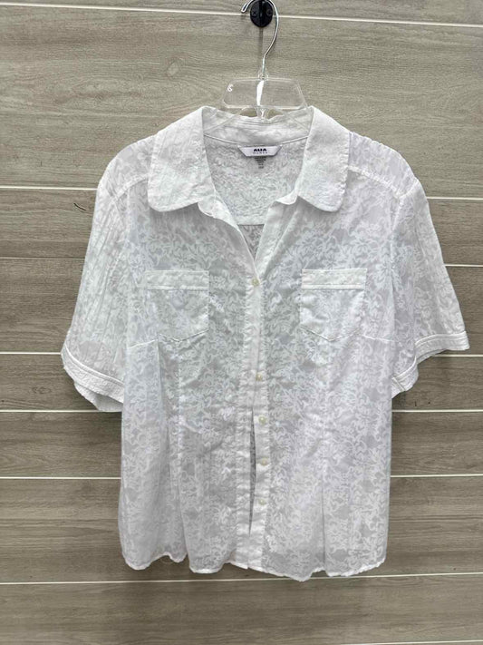 Alia Size 16W White Plus Shirt