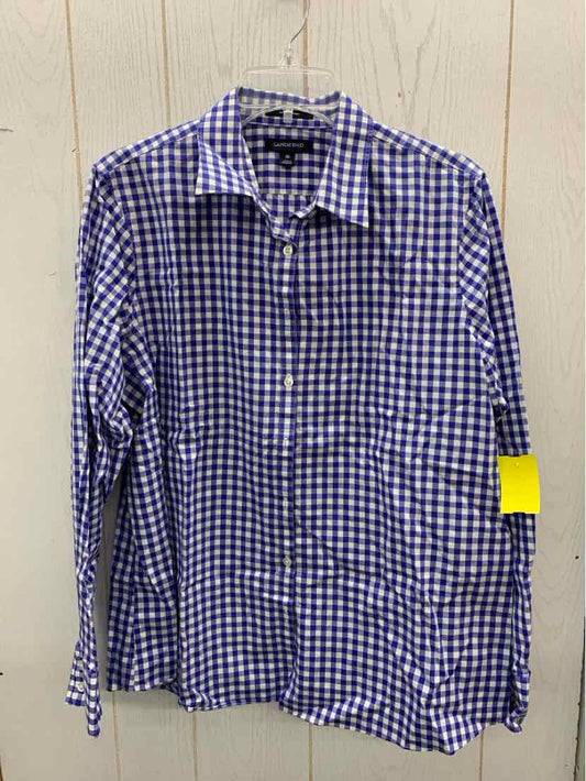 Lands End Blue Womens Size 16 Shirt