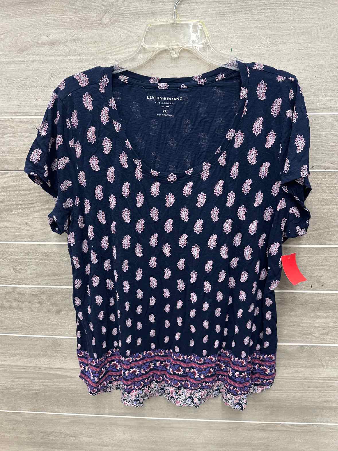 Lucky Size 2X Navy Plus Shirt