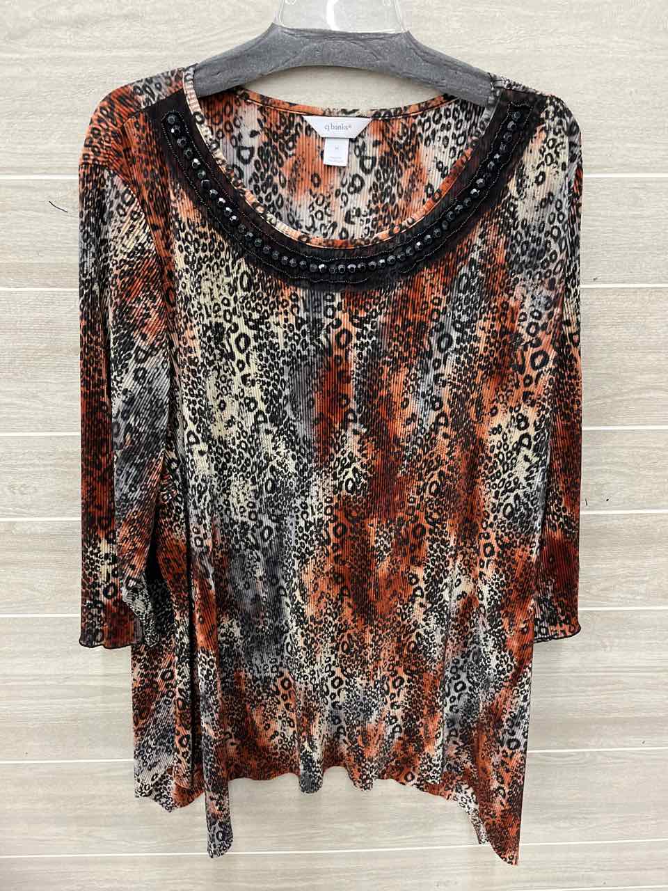 CJ Banks Orange Womens Women Size 3X Shirt
