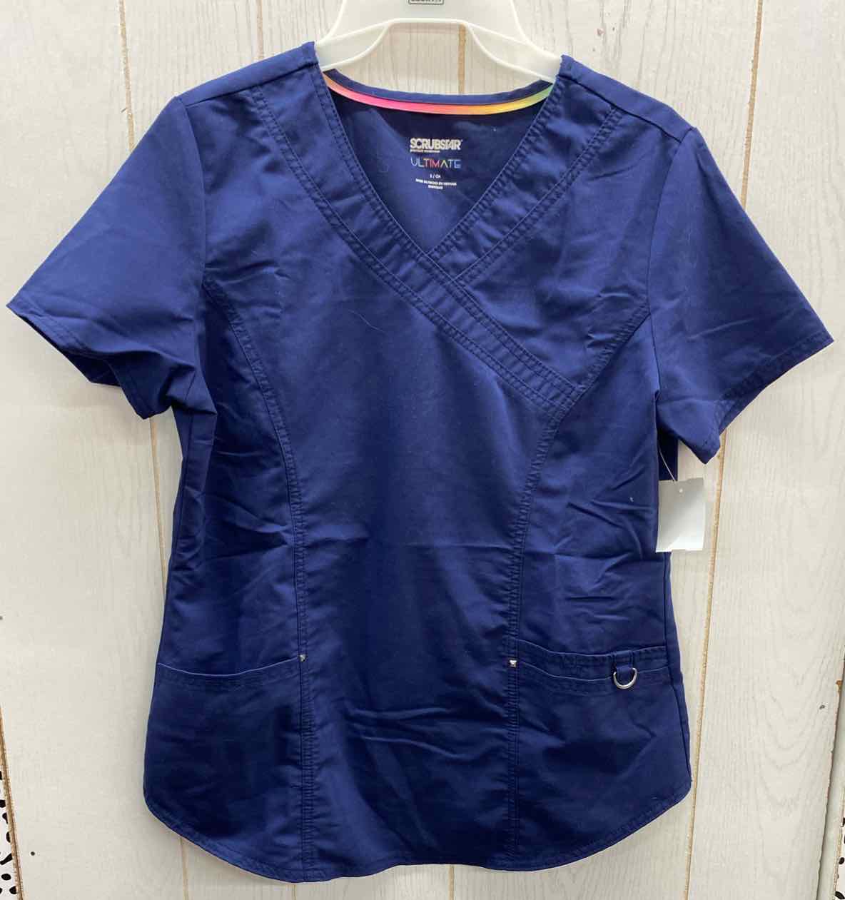 Scrub Star Navy Womens Size Small Scrub Top